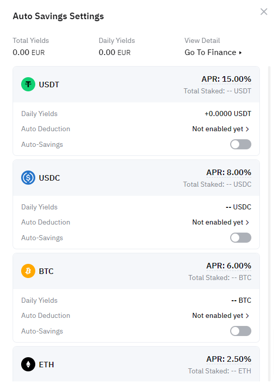 Bybit Card Auto Savings