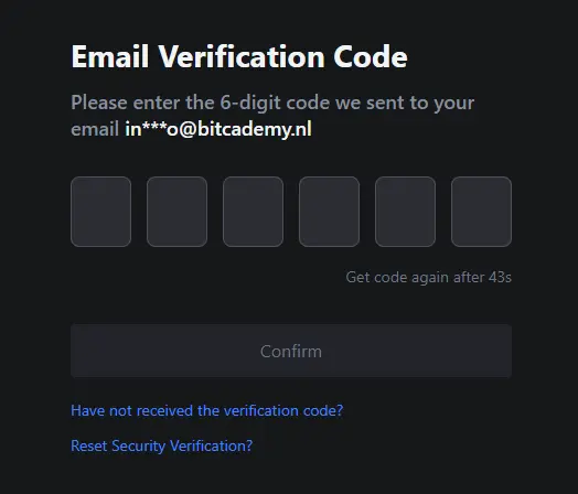 Voorbeeld E-mail verificatie